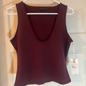 Good American Scuba Scoop Tank New With Tags Maroon Sz Large Soft